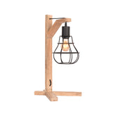 Tafellamp Drop - Zwart - Mangohout